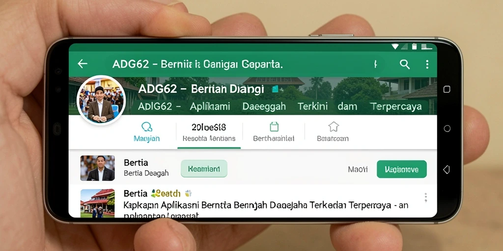 Tampilan antarmuka ADG62 yang modern dan fungsional.