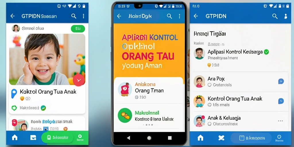 Tampilan antarmuka GTPIDN yang intuitif untuk kontrol orang tua.