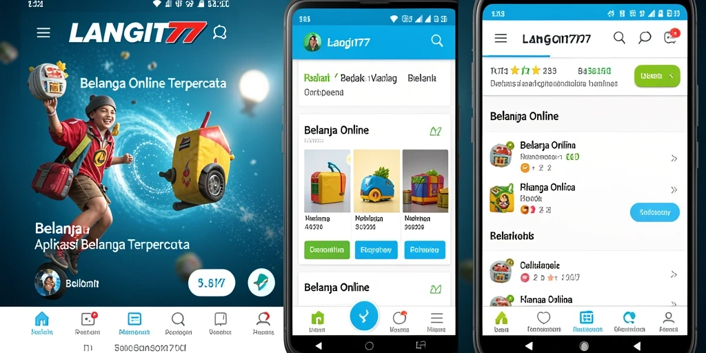 Antarmuka aplikasi LANGIT77 yang modern dan mudah digunakan.